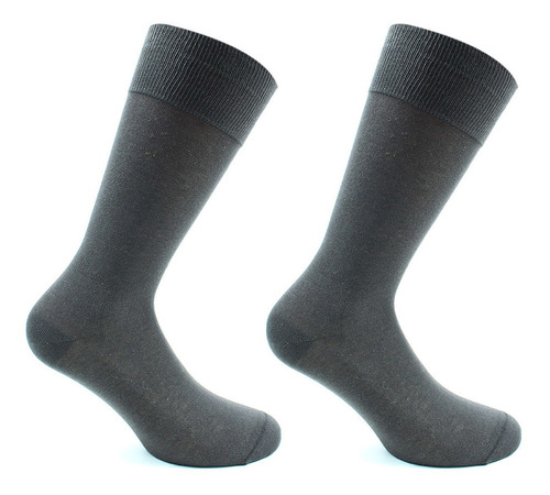 2 Pares Calcetines Hilo Hombre Marengo