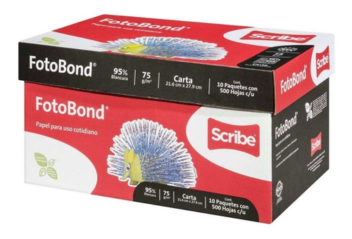 Hojas De Papel Scribe Fotobond Tamaño Carta Con 5000 Piezas