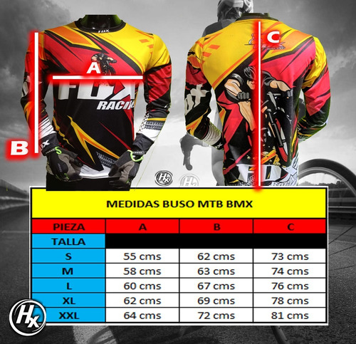 Jersey Buso Enduro,ciclismo Motocross Alpine Fox Startex