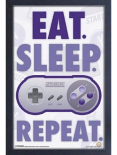 Cuadro Nintendo Eat. Sleep. Game. Repeat 470x315x18
