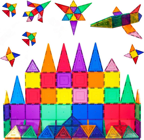 Picassotiles Set De Bloques Construccion Magneticos