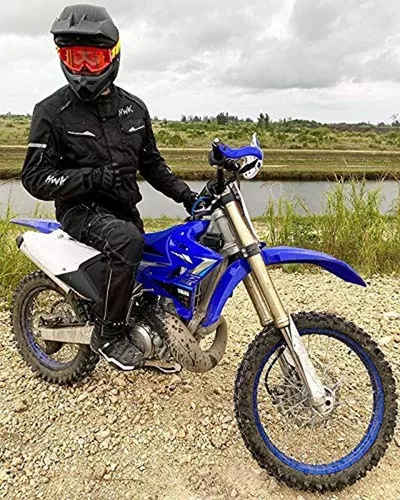  Chaqueta de motocicleta para hombres para viajes y aventuras,  reforzamiento CE, a prueba de agua, AVD, para las 4 estaciones : Automotriz