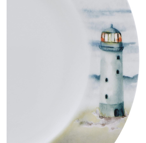 Vajilla De 12 Piezas Mikasa Seaside Coastal Bone China, Lige