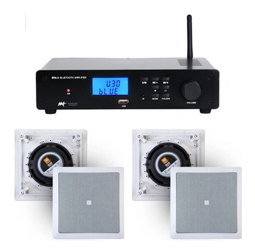 Amplificador Aat Bta-2 Estéreo C/ Bluetooth + 4cxs Jbl 6co1q