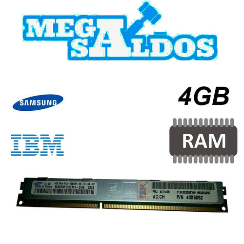 Megasaldos Ram 4gb Servidor Ibm Pc3 10600 1333mh Ddr3 Server