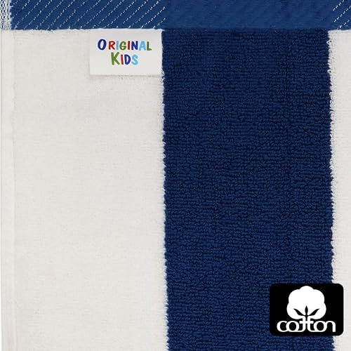 Toalla De Playa Con Capucha 100% Algodón Para Niños Grandes