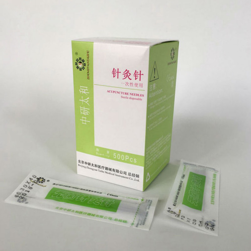 500 Pzs Agujas Acupuntura Zhongyan Taihe 0.35x50mm