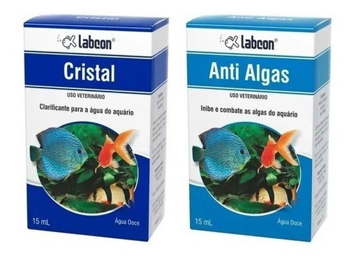 Alcon Labcon Kit Cristal (clarificante) + Anti Algas 15ml 