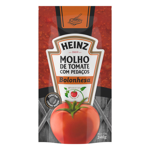 Imagem 1 de 1 de Molho De Tomate Heinz Bolonhesa Em Sachê 340g
