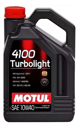Marca de óleo Motul 4100 10w40 Turbolight 4lts Diesel/Benc