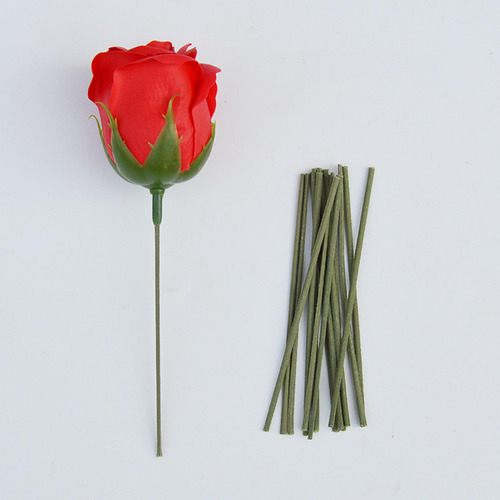 100x Tallos De Flores Artificiales, Varilla Floral, 18 Cm