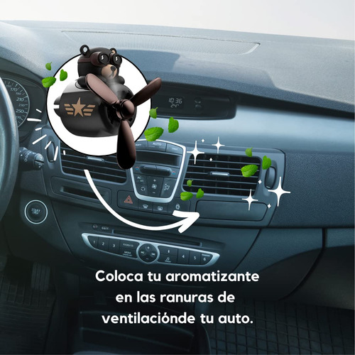 Difusor De Fragancia Para Coche Oso Con 2 Tabletas