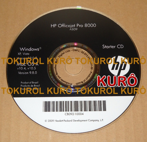 Cd De Instalação Impressora Hp Officejet Pro 8000 (xv)