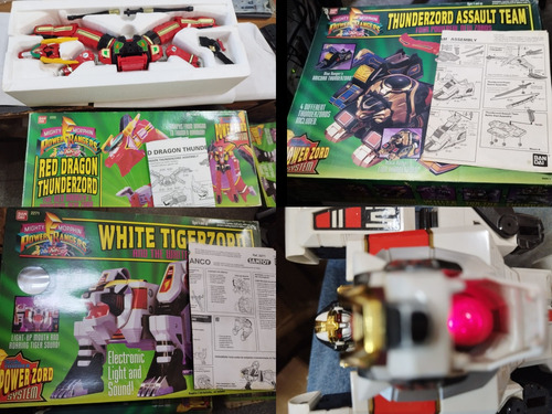 Thunder Zord Power Rangers Bandai Assault White Dragon Caixa (Usado)