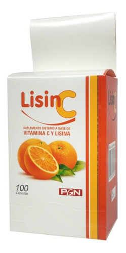 Vitamina C + Lisina X 100 Capsulas Pgn Blistera