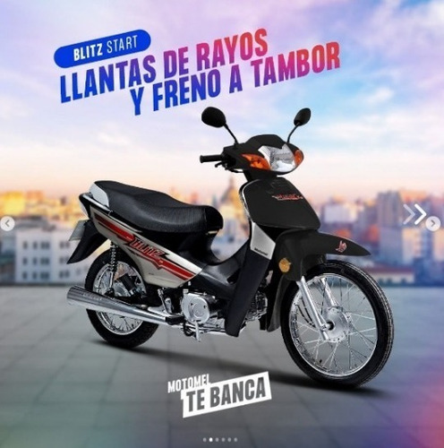 Imagen 2 de 13 de Motomel Blitz 110 Base Azul 0km 2022 Smash Crono Envio Honda