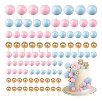 Comprar Kit De Cake Toppers Revelacion De Genero 5 Tamaños 108pzs