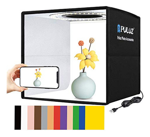 Caja De Fotos Plegable Kit De Estudio Portátil 12 Colores De