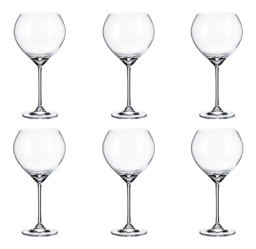 Imagen 3 de 7 de Copas Gin Tonic Cristal Bohemia 640ml Carduelis Set X 6