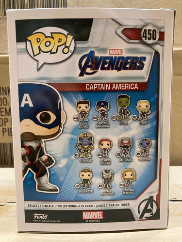 Captain America 450 Avengers Endgame Funko Pop Steve Tony