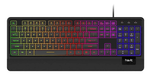 Teclado Gaming Havit Reposa Muñecas Kb488l-sp 