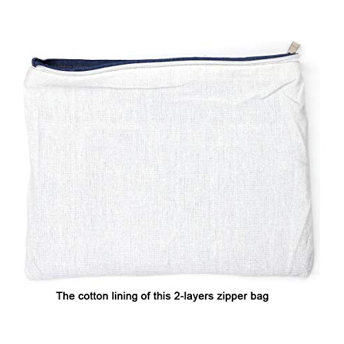 Bolsas De Cosméticos Yingkor De Lona De Algodón Con Cierre,