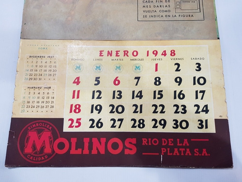 Imagen 4 de 9 de Antiguo Almanaque Molinos Río De La Plata 1949 Mag 58619
