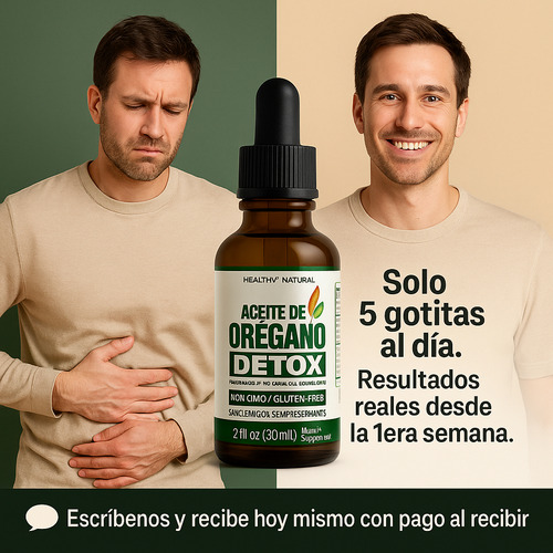 Pack Candida Cleanse 60 Caps + 1 Aceite De Orégano. Original Sin Sabor