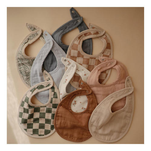 Mushie Muslin Baby Bab | Algodón Suave Para Gotas Babe Y | |