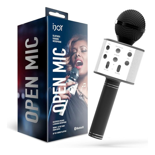 Microfono De Karaoke Con Altavoz Ijoy Open Mic