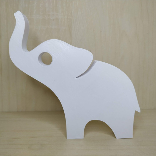 Escultura Decorativa Elefante Impressão 3d Presente 12 Cm