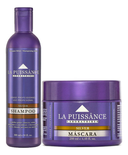 La Puissance Kit Silver Matizador Shampoo + Máscara Rubios