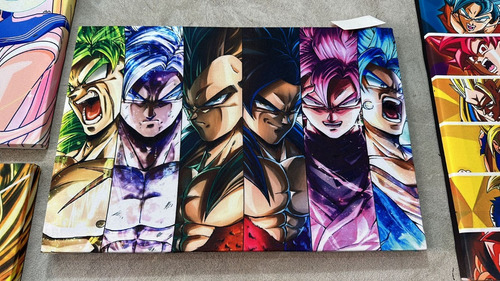 Goku Dbz Anime Cuadro Decorativo 33x48cm