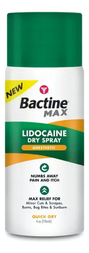 Bactine Max Spray Para Tatuaje O Piercing Anestesia