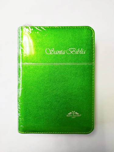 Biblia Bolsillo Rvr1909 Imitación Piel Verde Índice Cierre