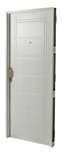 Puerta Exteriores Chapa Inyectada 80x2 Con Manijon Aluminio