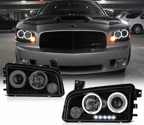 Par Faros Led / Halo Dodge Charger 2006 2007 2008 2009 2010