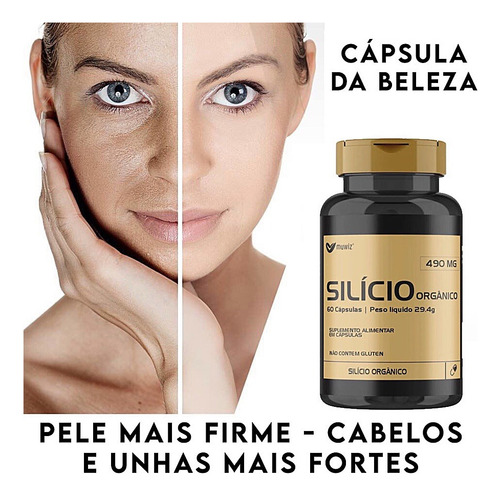 Kit 2 Silício Orgânico 60 Cápsulas - Muwiz