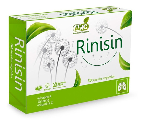 Rinisin (antialérgico Y Rinitis) 30 Cáp Vegetales. Agronewen