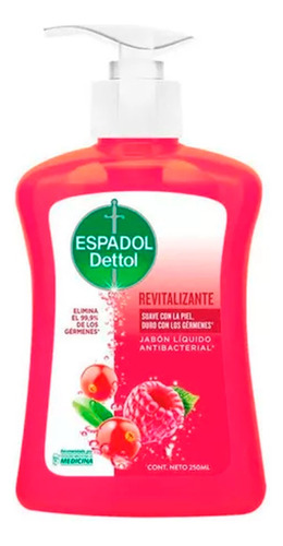 Jabon Liquido Antibacterial Revitalizante 220ml Dettol