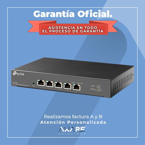Switch De Escritorio Tp-link 5 Puertos 10g Gigabit Sx105