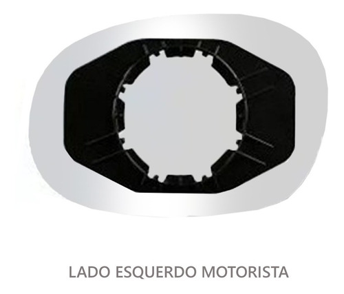 Imagem 2 de 4 de Lente Retrovisor Com Base C3 2004/2012 Lado Direit Ou Esquer