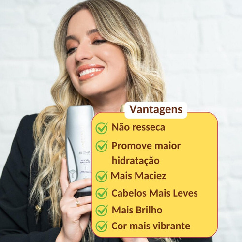 Shampoo Matizante Linha Grisalhos E Loiros Blond Aneethun