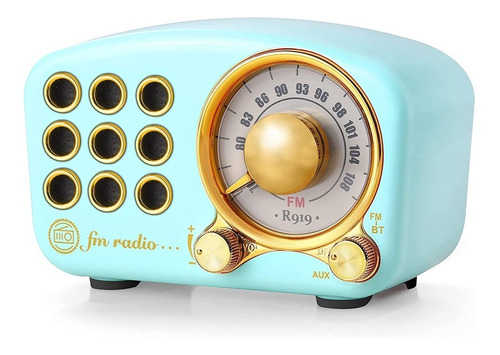 Radio Parlante Diseño Retro Bluetooth Compacto Potente 