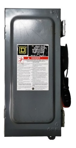 Interruptor D/seguridad Pesado 3p 30a 240vac - Squared H322a