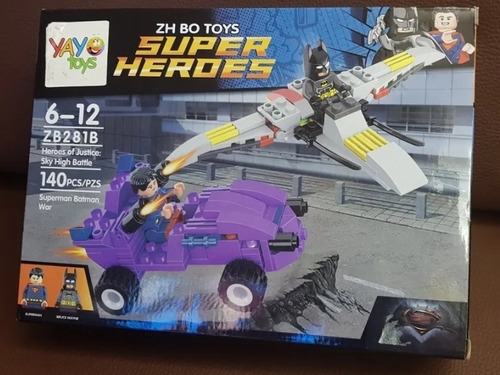 Bloques Yayo Toys Zb281b Super Héroes Superman Y Batman.