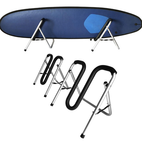 Rack De Prancha De Surf Dobrável, Com Suporte De