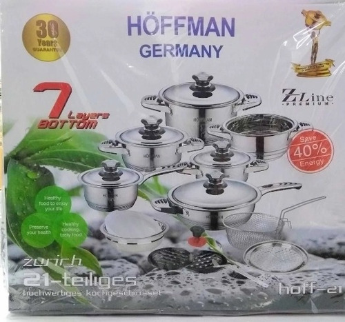 Imagen 4 de 7 de Ollas Hoffman Germany 21 Pzs Acero Quirúrgico Nuevas Oferton