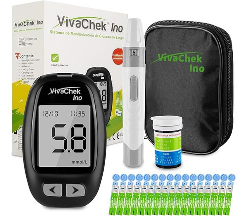 Vivacheck Kit Mas 50 Tiras Reactivas Negro
