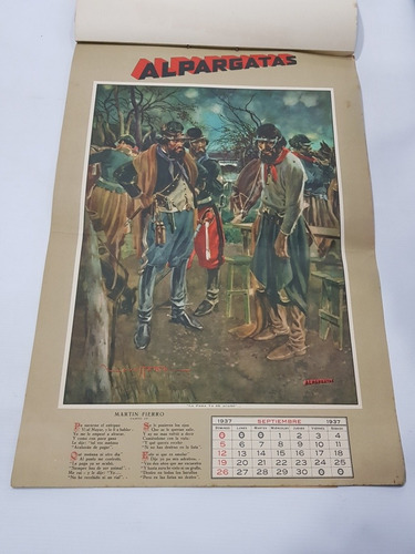 Imagen 7 de 9 de Antiguo Almanaque Alpargatas 1937 Zavattaro Compl Mag 58623